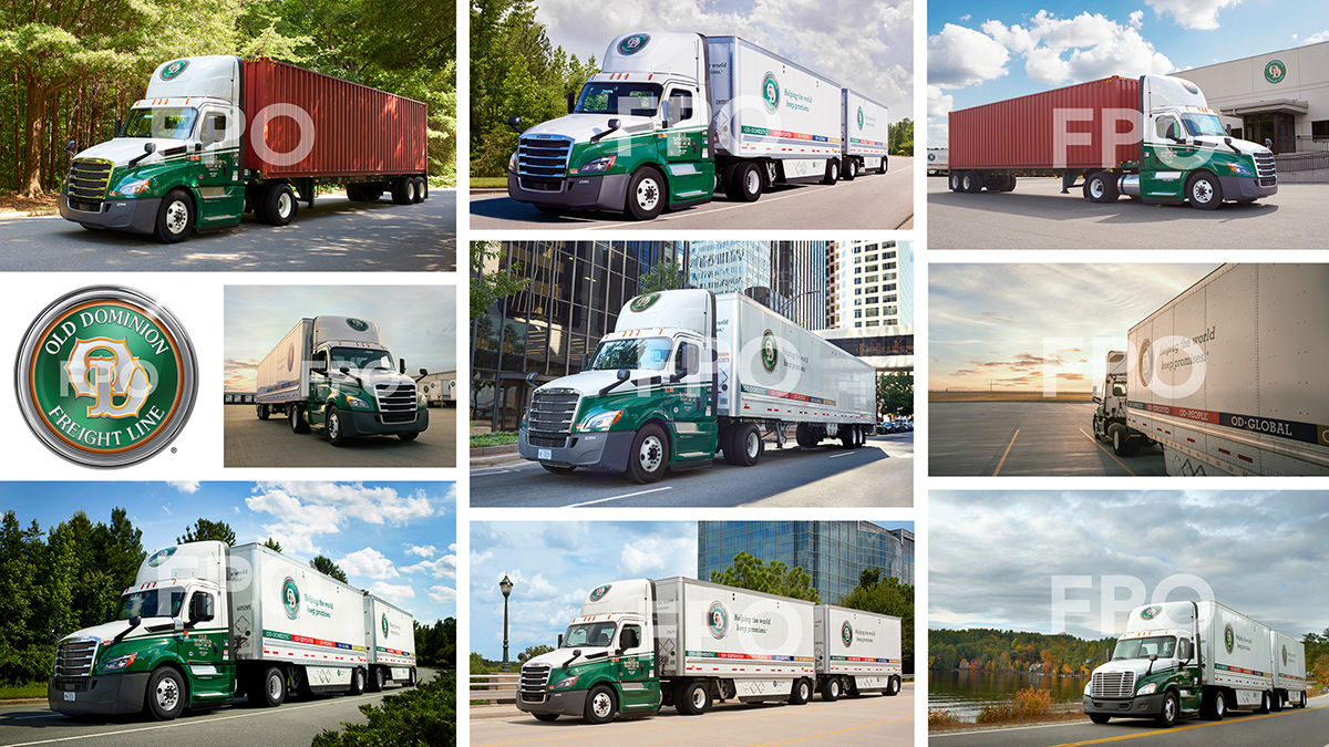 9 Pictures of OD trucks in a collage with the Mdd Capital Logo